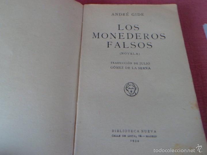 Libros antiguos: LOS MONEDEROS FALSOS. GIDE, Andre. 1934 - Foto 2