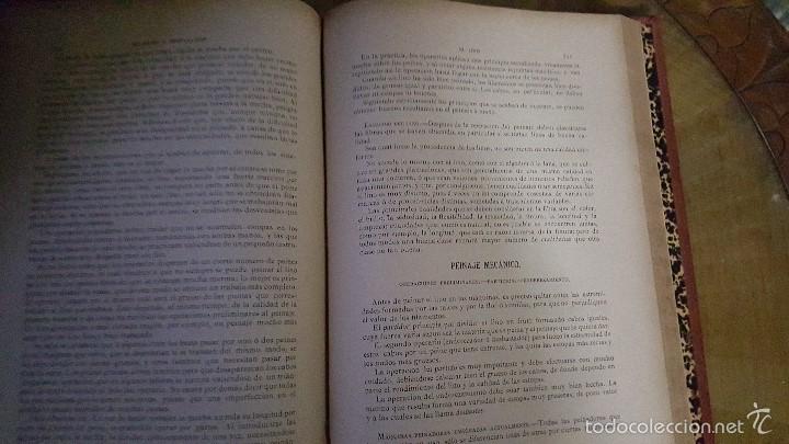 Libros antiguos: HILATURA Y TISAJE 1887 - Foto 4