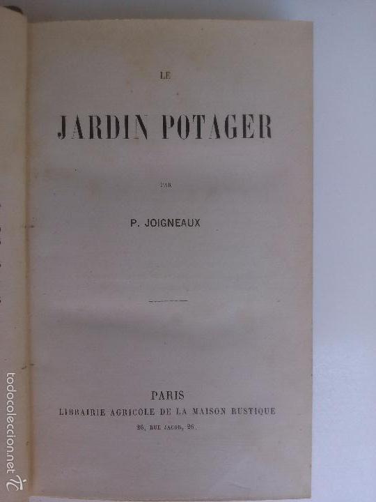 Libros antiguos: Le Jardin potager. P. Joigneaux - Foto 1