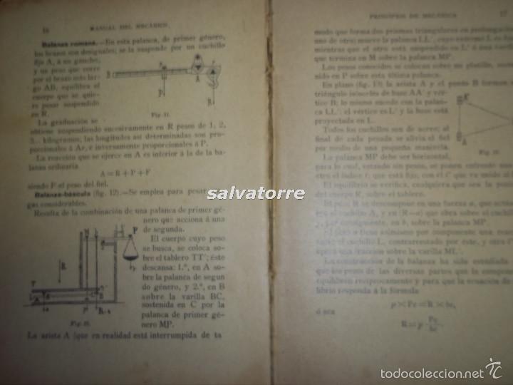Libros antiguos: GEORGES FRANCHE. MANUAL DEL MEC&Aacute;NICO.1907. - Foto 4