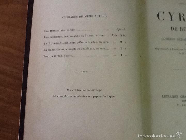 Libros antiguos: Cyrano de bergerac 1898, librairie charlpentier - Foto 2