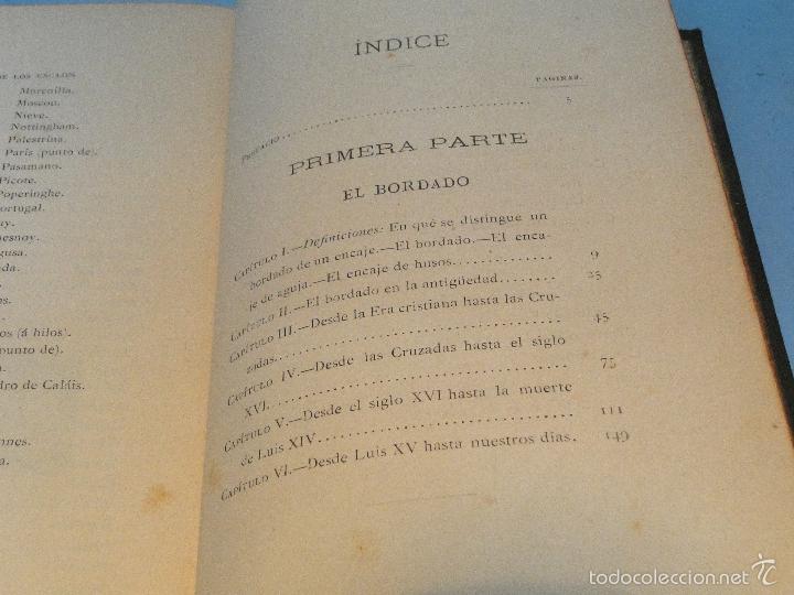 Libros antiguos: EL BORDADO Y LOS ENCAJES.-- ERNESTO LEF&Eacute;BURE - Foto 8