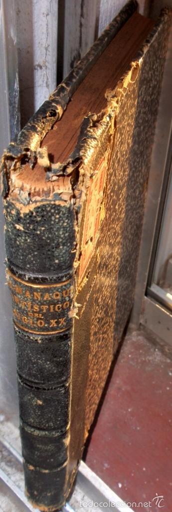 Old books: Antiguo libro Almanaque Artistico Del Siglo Xx Vallarino Picon