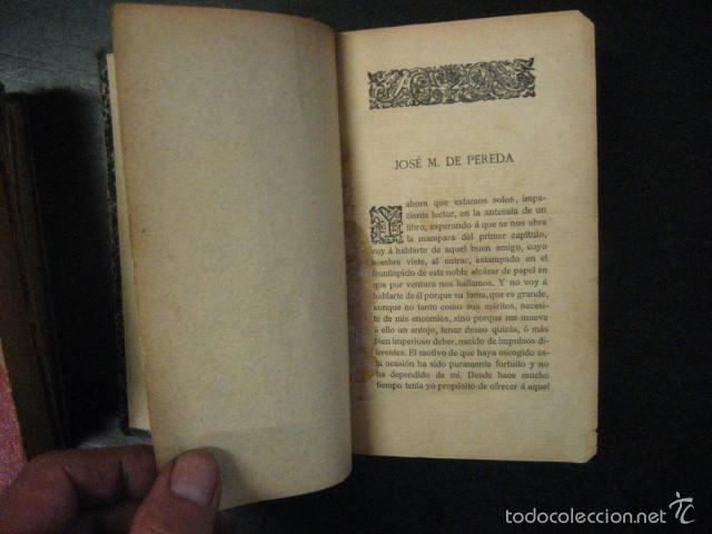 Libros antiguos: EL SABOR DE LA TIERRUCA, PEREDA, MEDIA PIEL , 1900? , REF AZC4 - Foto 2