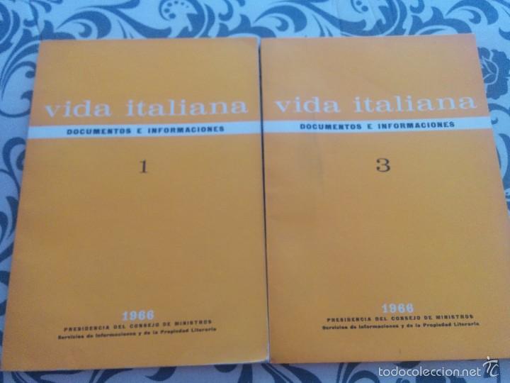 Libros antiguos: Vida italiana - documentos e informaciones - Foto 2