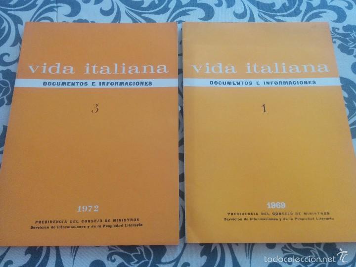 Libros antiguos: Vida italiana - documentos e informaciones - Foto 4
