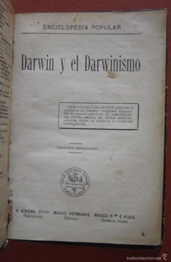 Libros antiguos: Darwin y el darwinismo - Foto 1