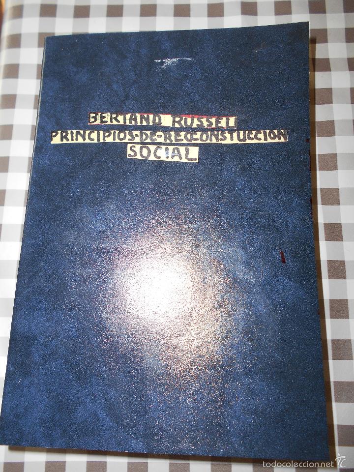 Libros antiguos: PRINCIPIOS DE RECONSTRUCCION SOCIAL, Bertand Russel - Foto 4