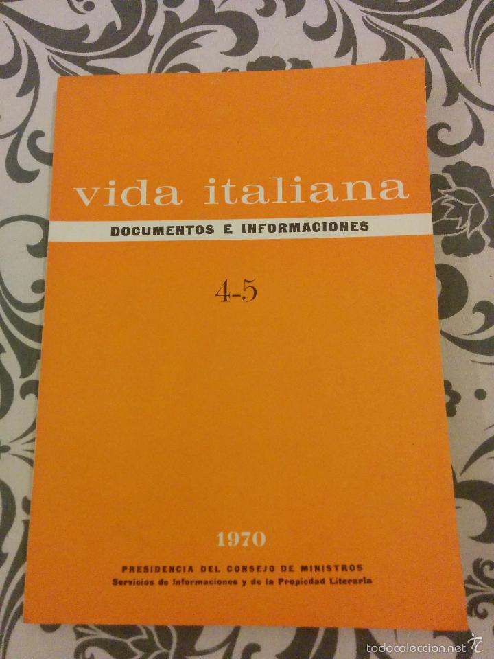 Libros antiguos: Vida italiana - documentos e informaciones - Foto 7