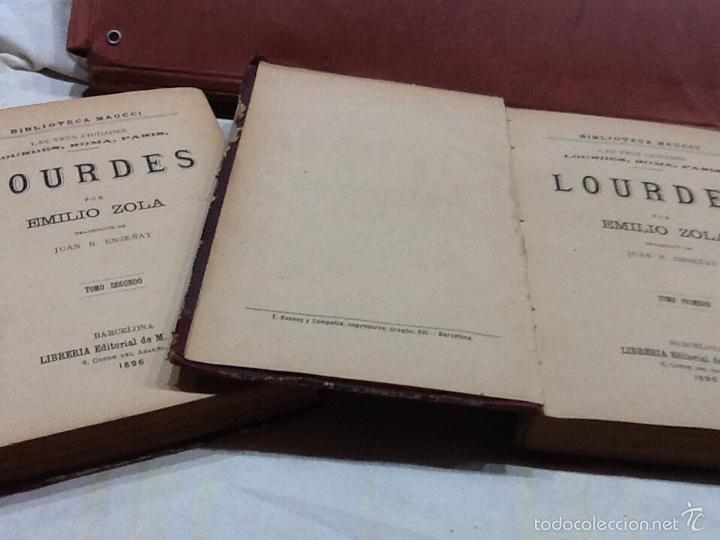 Libros antiguos: Lourdes las tres ciudades, 1896 - Foto 1