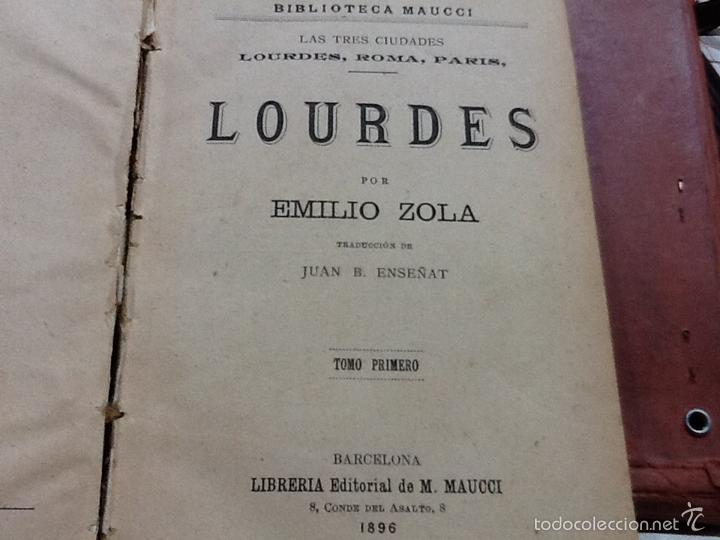 Libros antiguos: Lourdes las tres ciudades, 1896 - Foto 5