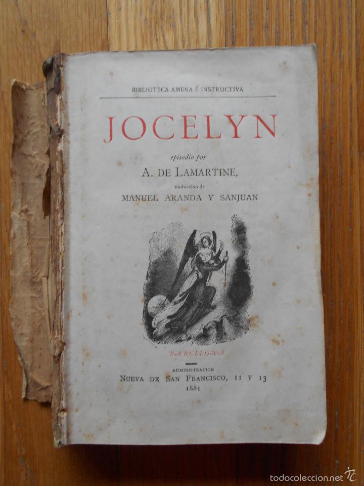 Libros antiguos: JOCELYN, A. De Lamartine, Biblioteca Amena e Instructiva LEER - Foto 1