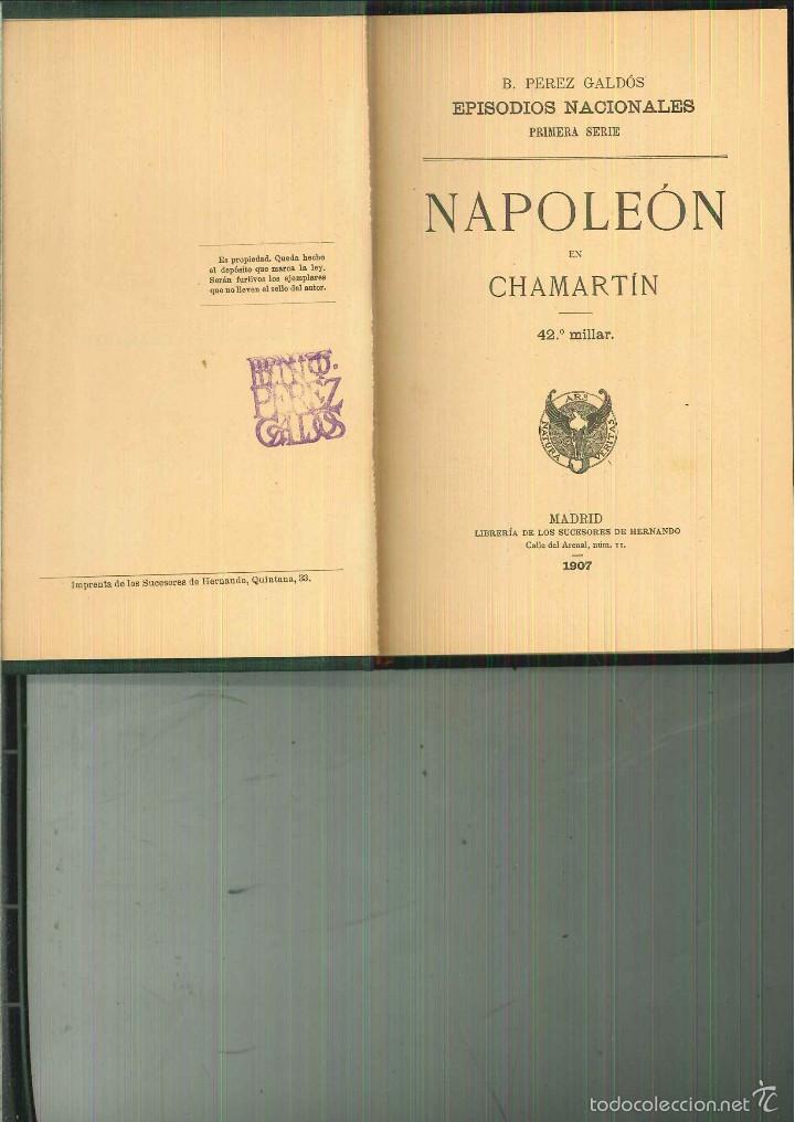 Libros antiguos: NAPOLE&Oacute;N EN CHAMART&Iacute;N. B. P&eacute;rez Gald&oacute;s - Foto 1