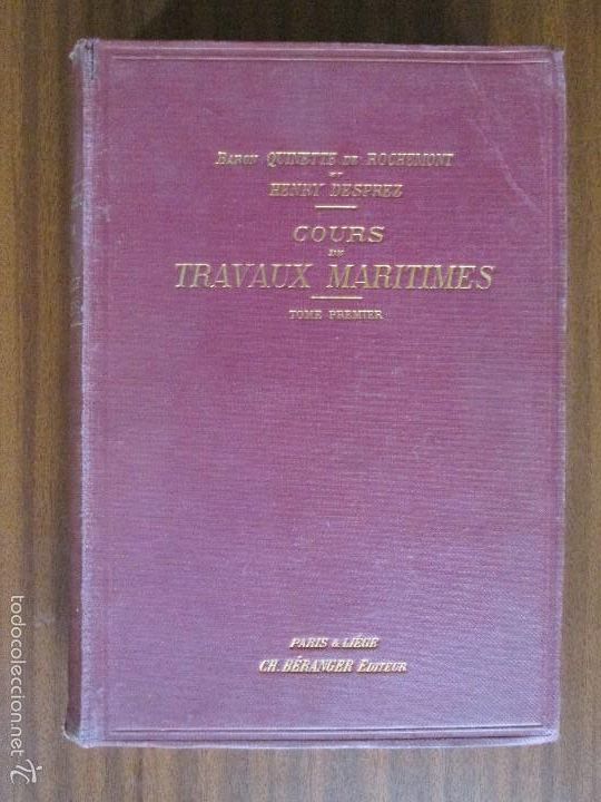 Livres anciens: Cours de Travaux Maritimes &bull; 1914