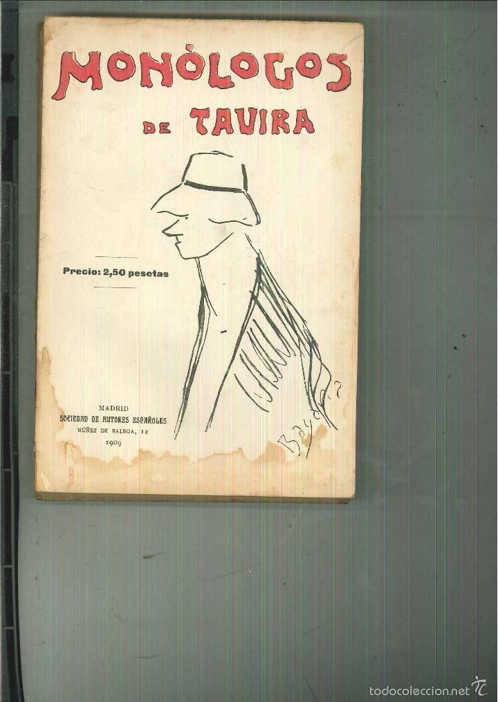 Libros antiguos: MON&Oacute;LOGOS DE TAVIRA - Foto 1