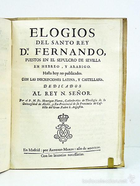 Libros antiguos: Henrique FLÓREZ [Enrique] España sagrada. T. II: Cronologia Historia Antigua de estos Reinos... 1754 - Foto 3 - 114869852