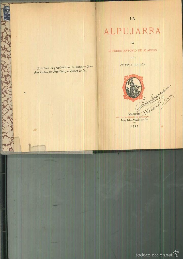 Libros antiguos: LA ALPUJARRA. Pedro A. de Alarc&oacute;n - Foto 1
