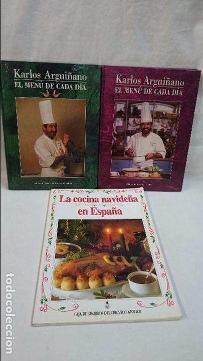 Libros antiguos: LOTE LIBROS DE COCINA -ARGUI&Ntilde;ANO - Foto 1