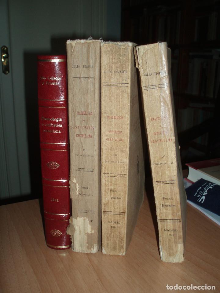 Libros antiguos: Fraseolog&iacute;a de Julio Cejador - Foto 1