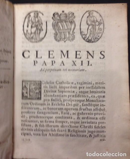 Libros antiguos: CONSTITUTIONES ET EXTRAVAGANTES, P. HIERONYMI MAXIMI ECLESIAE, CLEMENTE PP XII 1730 - Foto 2