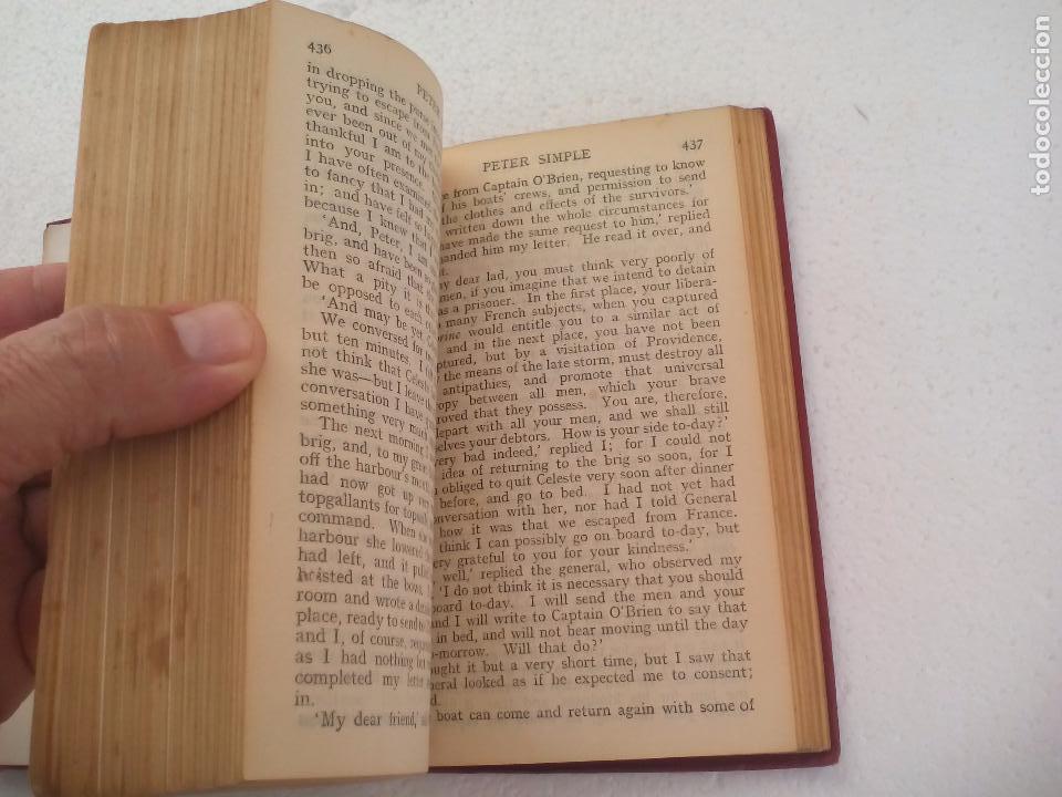Libros antiguos: Peter Simple. Captain Marryat. Illustrated by Malcom Patterson. Collins Clear Type press - Foto 3