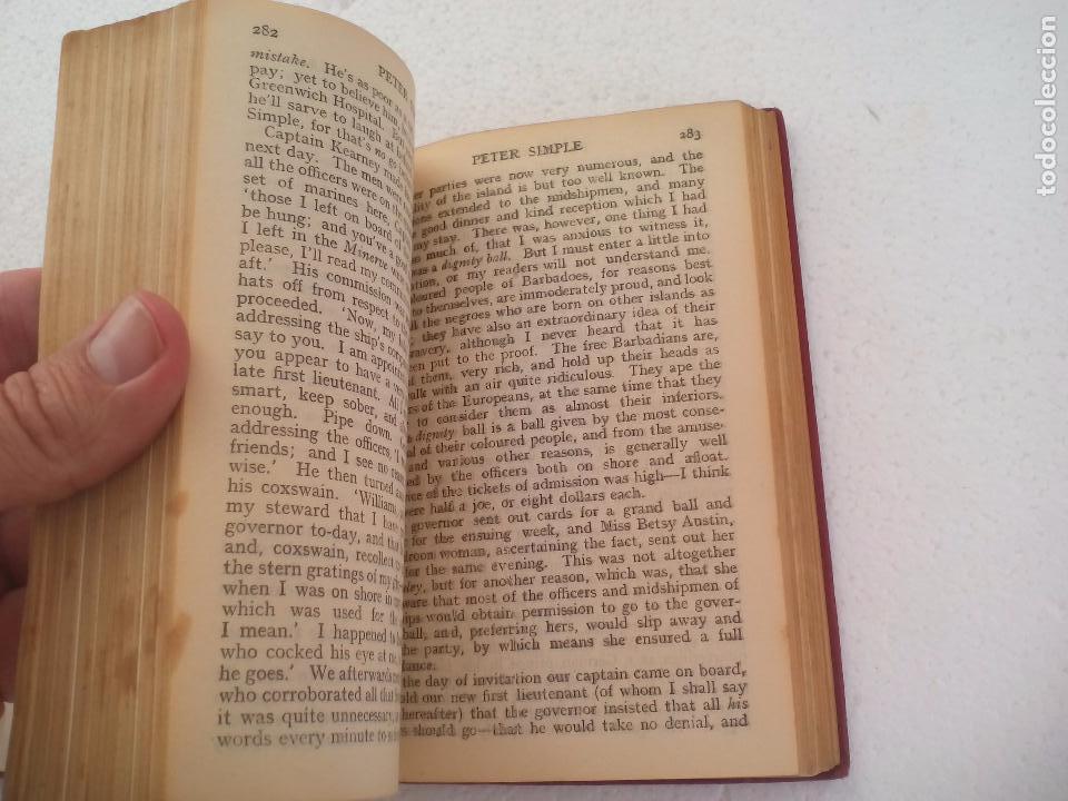 Libros antiguos: Peter Simple. Captain Marryat. Illustrated by Malcom Patterson. Collins Clear Type press - Foto 4