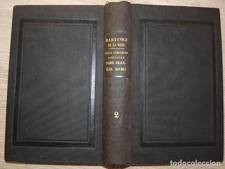 Libros antiguos: Francisco Mart&iacute;nez de La Rosa. Obras Completas. Par&iacute;s, 1845. - Foto 1