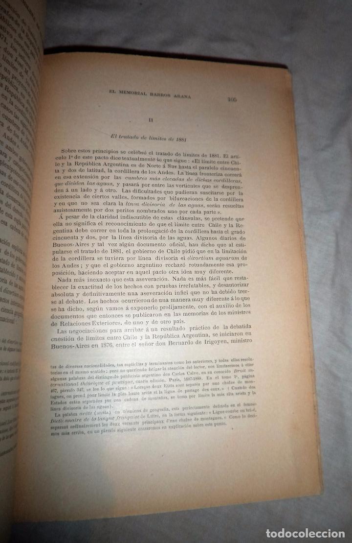 Libros antiguos: LA POLITICA CHILENA EN EL PLATA - A&Ntilde;O 1895 - E.QUESADA. - Foto 3