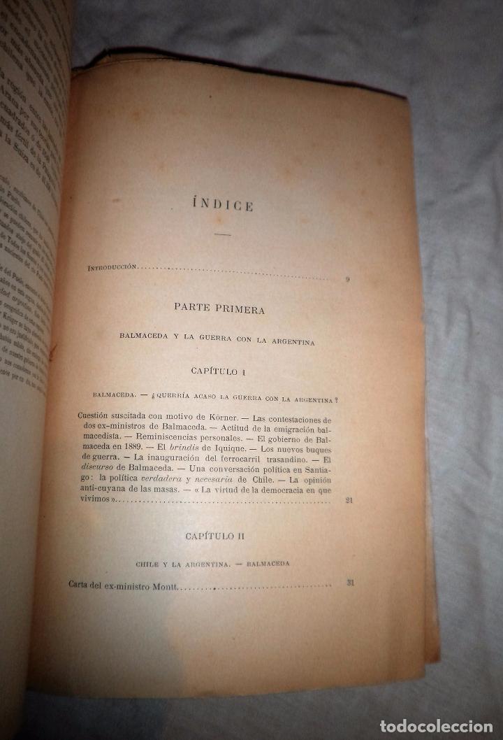 Libros antiguos: LA POLITICA CHILENA EN EL PLATA - A&Ntilde;O 1895 - E.QUESADA. - Foto 4
