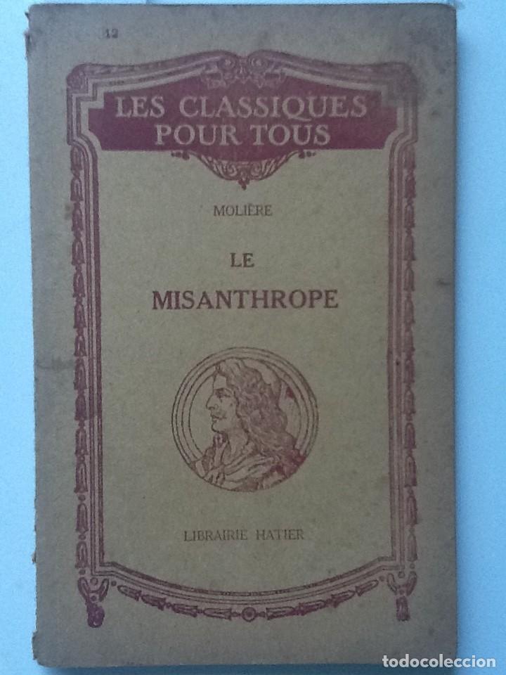 Libros antiguos: LE MISANTHROPE MOLIERE - Foto 1