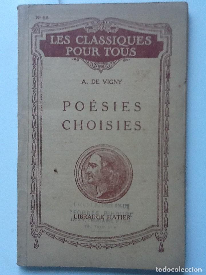 Libros antiguos: POESIES CHOISIES A. DE VIGNY. - Foto 1