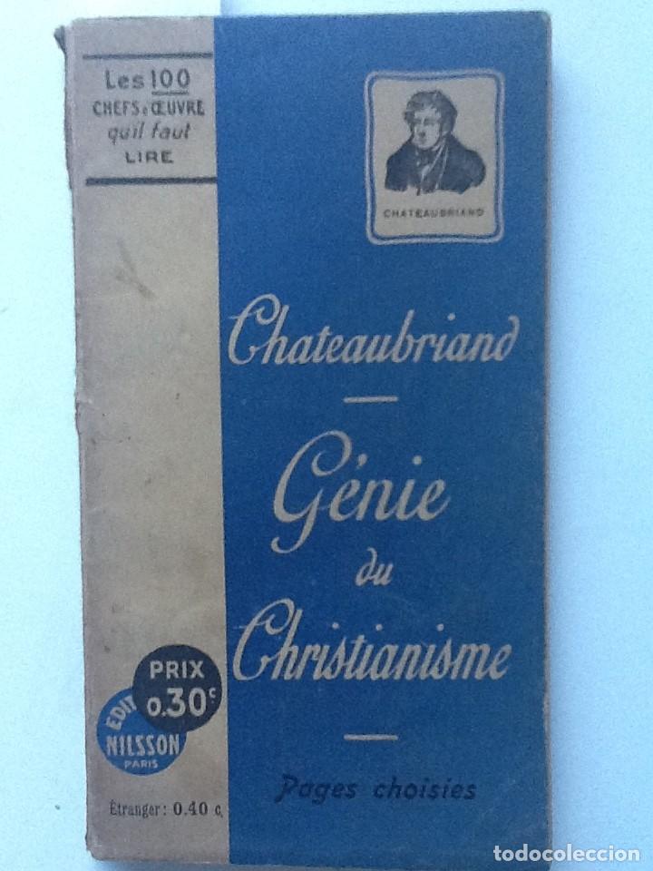 Libros antiguos: GENIE DU CHRISTIANISME. CHATEAUBRIAND - Foto 1