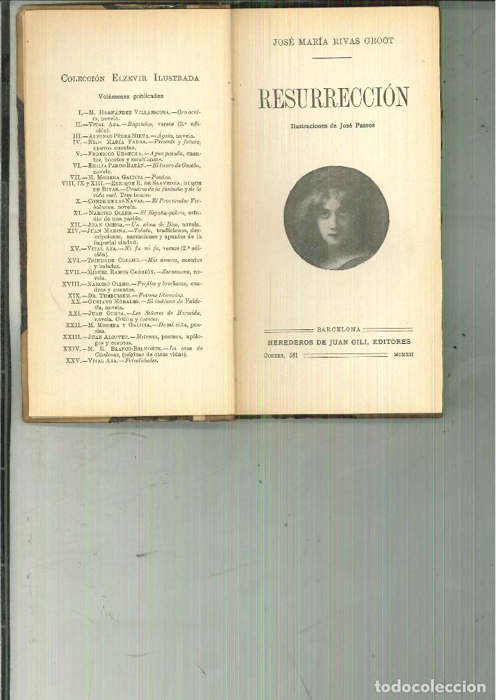 Libros antiguos: RESURRECCI&Oacute;N. Jos&eacute; Mar&iacute;a Rivas Groot - Foto 1