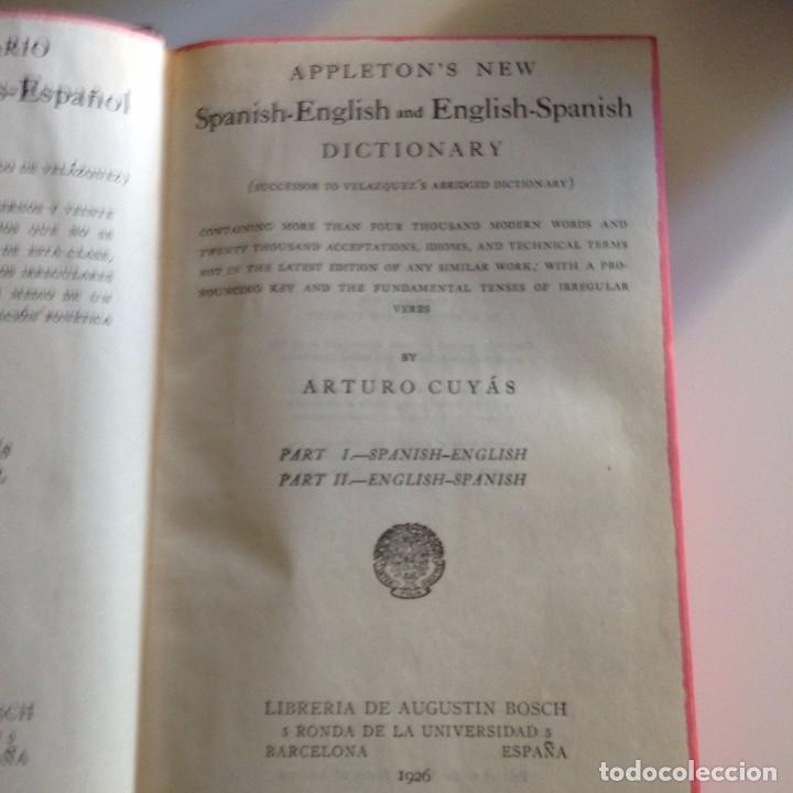 Libros antiguos: Antiguo diccionario de Ingl&eacute;s de 1926 - Foto 3