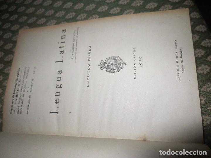 Libros antiguos: lengua latina 1929 segundo curso - Foto 2