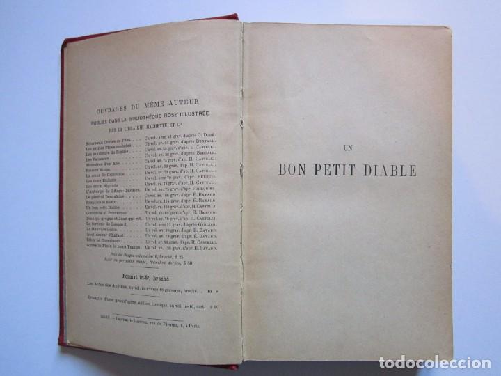 Libros antiguos: (152) UN BON PETIT DIABLE LA COMTESSE DE SEGUR PARIS 1904 - Foto 2