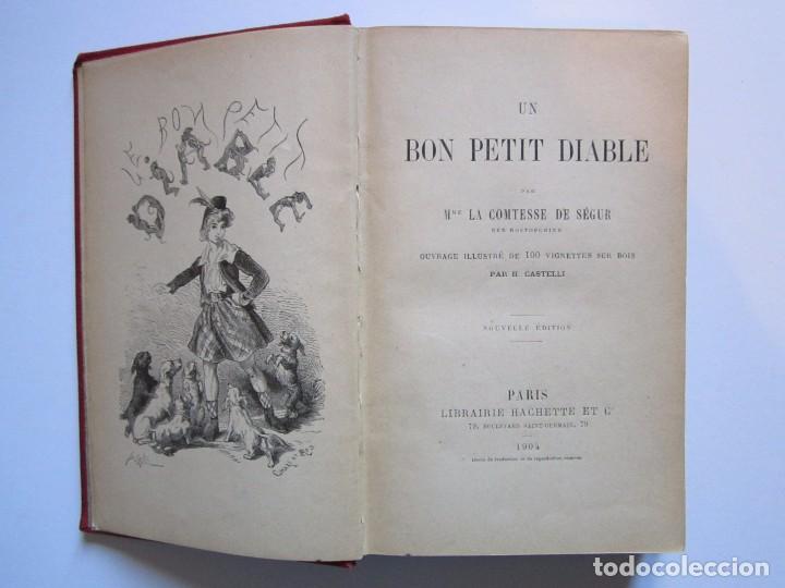 Libros antiguos: (152) UN BON PETIT DIABLE LA COMTESSE DE SEGUR PARIS 1904 - Foto 3
