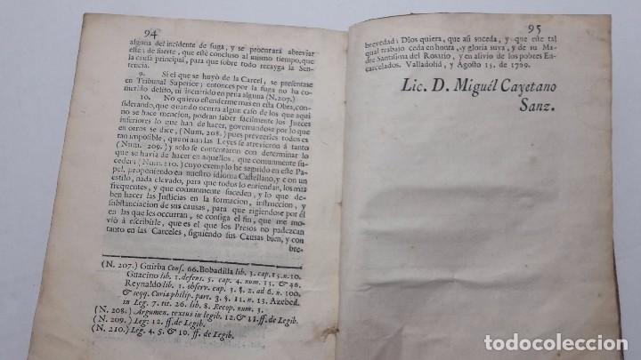 Libros antiguos: Modo y forma de instruir y substanciar las causas criminales. - Foto 4