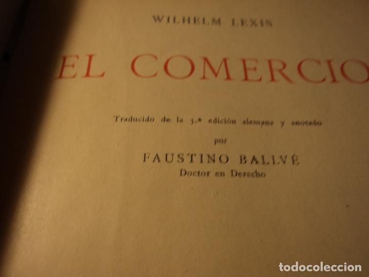 Libros antiguos: el comercio prof. wilhelm lexis ed. labor primera edicion 1929 - Foto 2