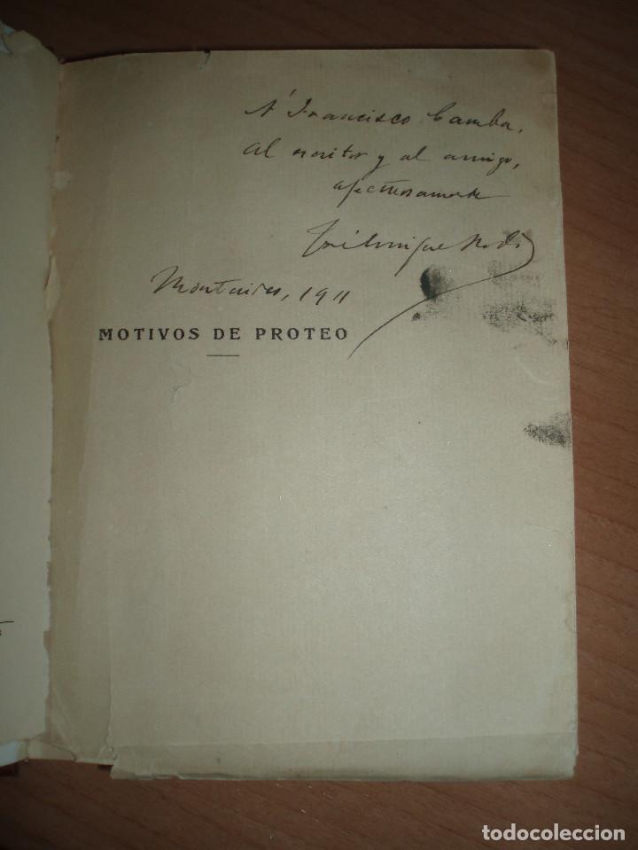 Libros antiguos: Rod&oacute;: Motivos de Proteo - Foto 3