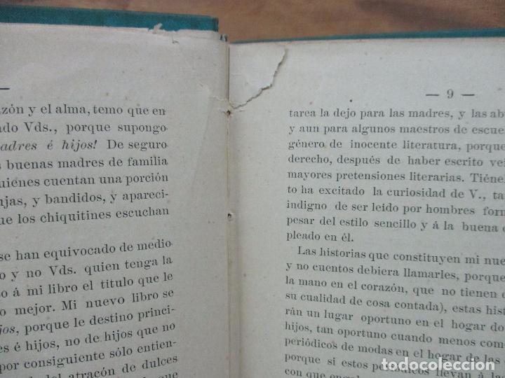 Libros antiguos: CUENTOS DE MADRES &Eacute; HIJOS. ANTONIO DE TRUEBA. 1894. - Foto 3