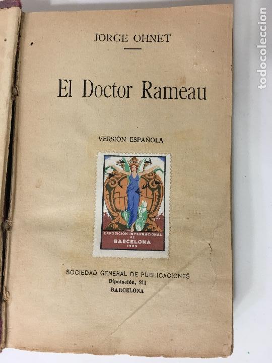 Libros antiguos: EL DOCTOR RAMEAU     DE JORGE OHNET - Foto 1