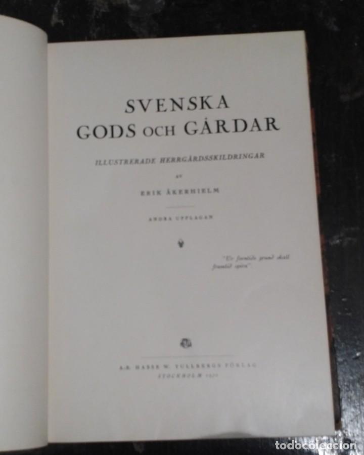 Libros antiguos: Svenska Gods och Gardar (II) - Foto 2