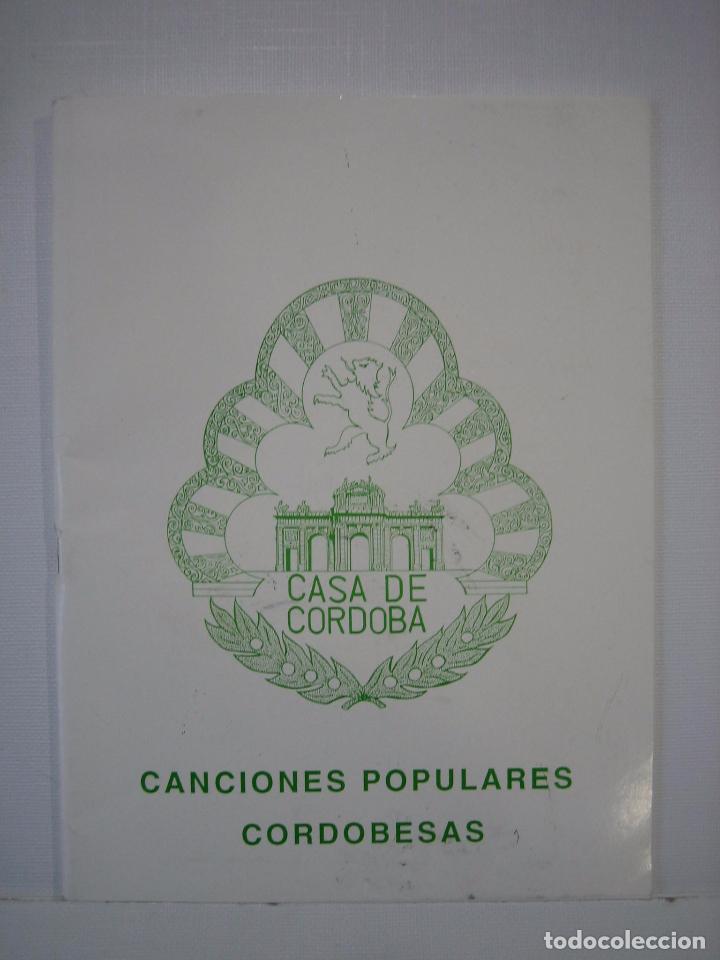 Libros antiguos: Canciones populares Cordobesas - Foto 1