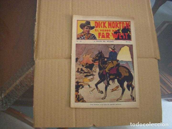 Libros antiguos: DICK NORTON EL HEROE DEL FAR-WEST N&ordm; 24, NOVELA VAQUEROS - Foto 1