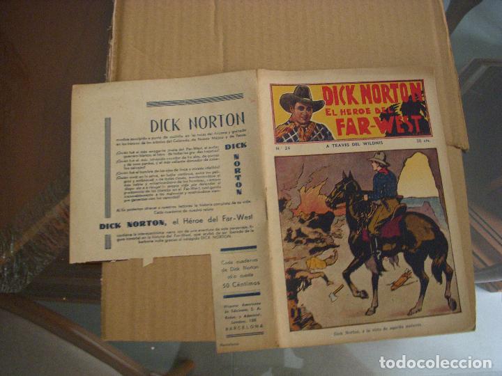 Libros antiguos: DICK NORTON EL HEROE DEL FAR-WEST N&ordm; 24, NOVELA VAQUEROS - Foto 2