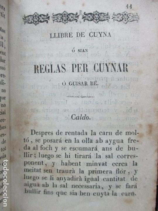 Libros antiguos: LA CUYNERA CATALANA &oacute; sia reglas &uacute;tils, facils,... - Foto 5