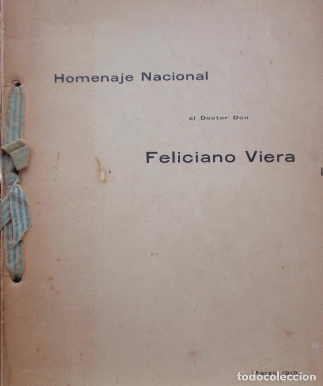 Antiquarische B&uuml;cher: Libro Antiguo 1919 Homenaje Nacional Al Dr Feliciano Viera