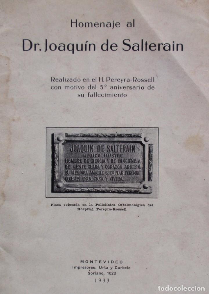 Libros antiguos: Homenaje A Joaquin De Salterain Antiguo Libro 1933 - Foto 1