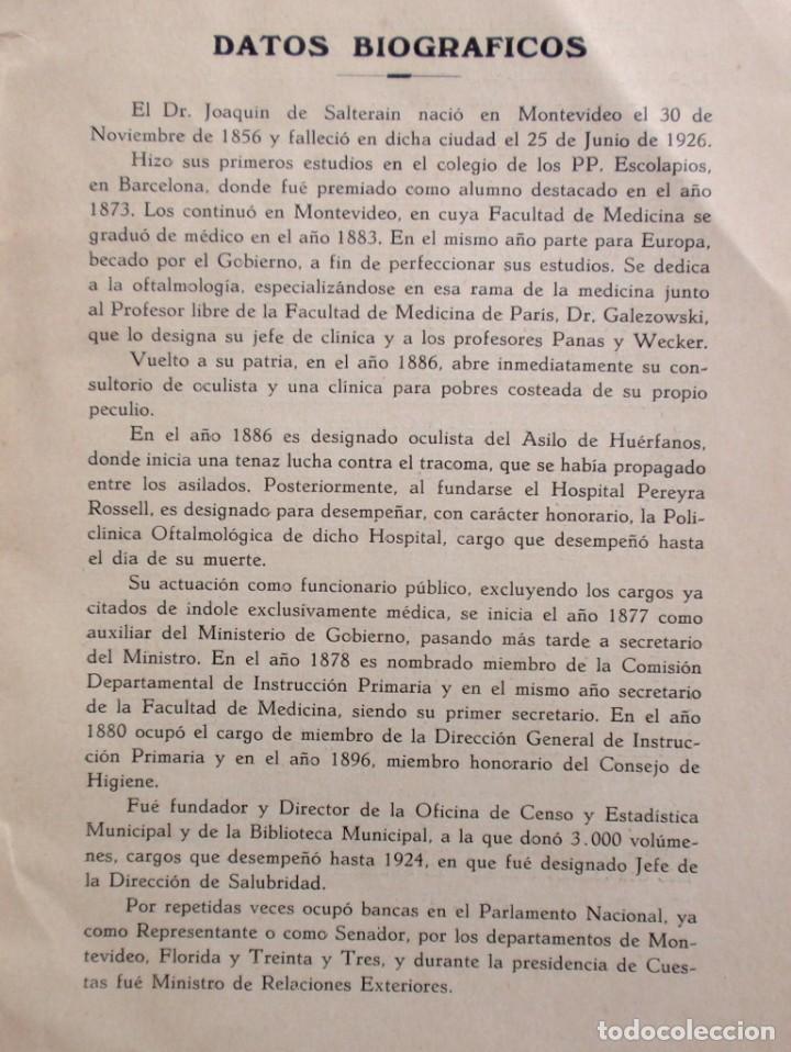 Libros antiguos: Homenaje A Joaquin De Salterain Antiguo Libro 1933 - Foto 3